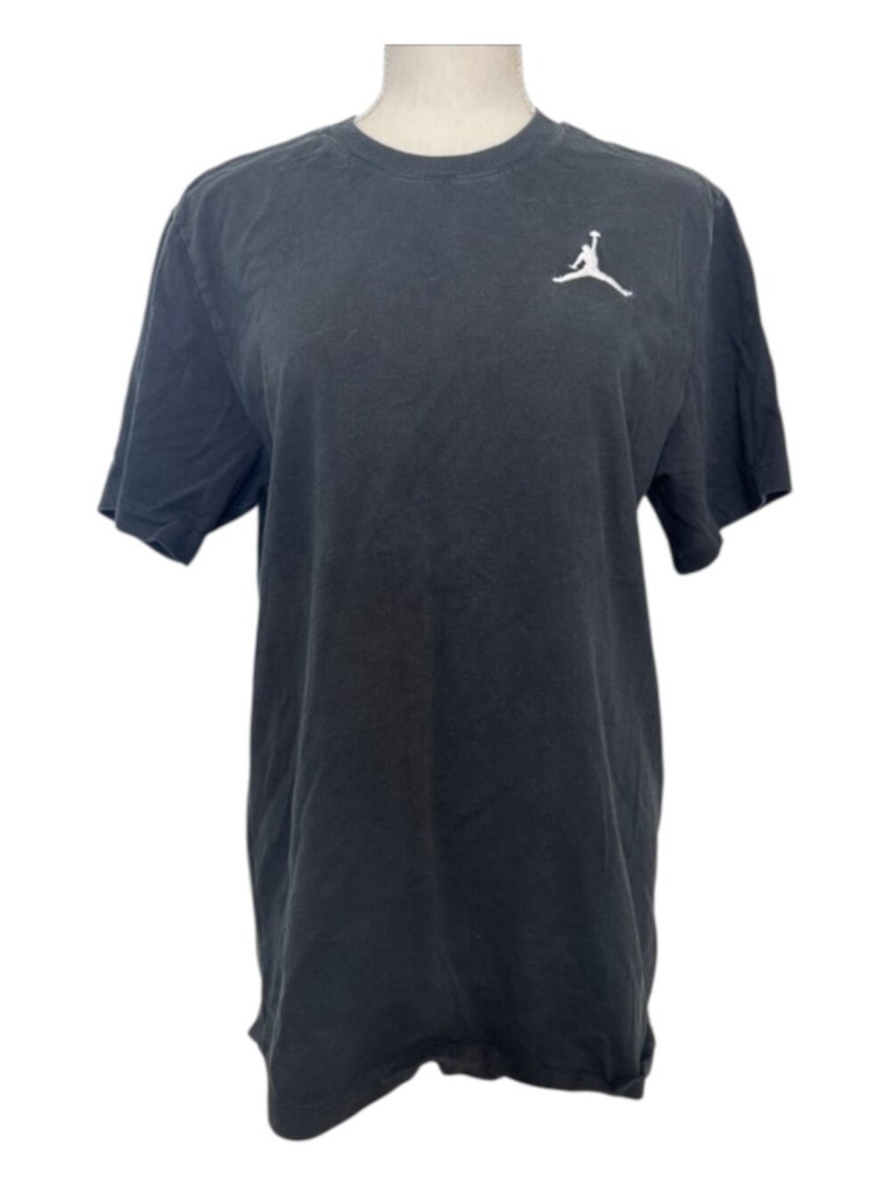 Jordan Air Black Short-Sleeve T-Shirt White Jumpman Logo Size Medium DC7485-010